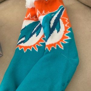 Miami Dolphins thermal footy socks
